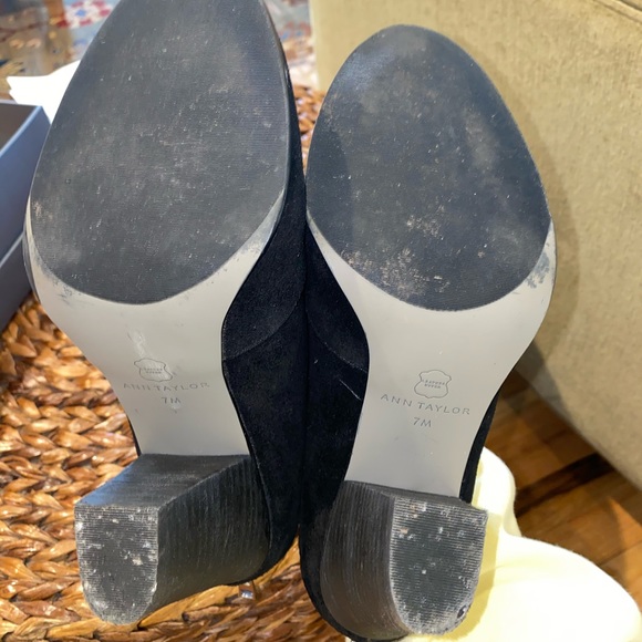 Ann Taylor Leather Suede Ankle Boots - Picture 4 of 5